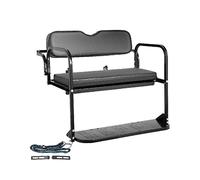 Kit sedile posteriore for carrello da golf Club DS 1982-2000.5 con maniglione e amp;Materiale del cuscino di supporto del tetto Cotone perlato e amp;Cuscino in pelle