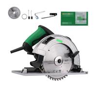 Kit sega circolare a batteria, angolo di taglio regolabile da 0° a 45°, smusso con una sola mano, sega circolare a batteria da 4500 giri/min con tre lame da 4-1/2" for legno, PVC, piastrelle, blocchi