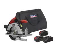 Kit Sega Circolare Sealey 20V Serie SV20 150Mm 2 Batterie CP20VCSKIT