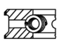 Kit segmenti pistone 008 58 N0 MAHLE per FIAT FSO