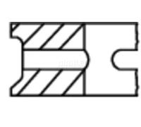 Kit segmenti pistone 014 53 N0 MAHLE per FORD ESCORT IV ESCORT V Turnier KA