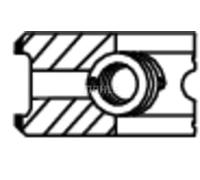 Kit segmenti pistone 014 82 N1 MAHLE per FORD TRANSIT Autobus TRANSIT Furgone