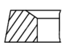 Kit segmenti pistone 021 01 V0 MAHLE per RENAULT DACIA