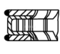 MAHLE ORIGINAL 021 88 N0 Kit fasce elastiche