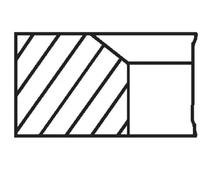 Kit segmenti pistone 037 RS 10011 0N0 MAHLE
