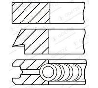 Kit segmenti pistone 08-114400-55 GOETZE ENGINE per BMW 3 X5 5 Touring X3 5 X6 7