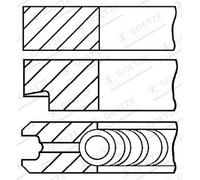 Goetze Engine Kit fasce elastiche 08-137600-00 per Opel Meriva A (X03)