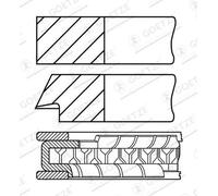 Goetze Kit fasce elastiche 08-141300-30 per Mazda 2 (DY) 1.6 2003-2007