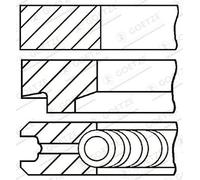 Kit segmenti pistone 08-146100-00 GOETZE ENGINE per FIAT OPEL ALFA ROMEO SAAB