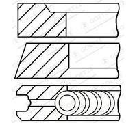 Set di anelli per pistoni GOETZE 08-421000-00