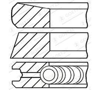 Set di anelli per pistoni GOETZE 08-422000-00