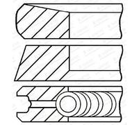 Goetze Kit segmenti pistone 08-424907-00 per Fiat, Nissan, Opel, Renault - Ricambio After Market