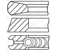 Set di anelli per pistoni GOETZE 08-427400-00
