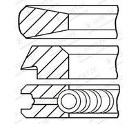 Kit segmenti pistone 08-428800-00 GOETZE ENGINE