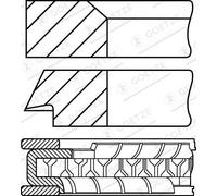 GOETZE ENGINE 08-443800-10 Kit fasce elastiche