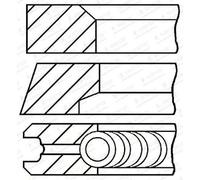 Set di anelli per pistoni GOETZE 08-445100-00