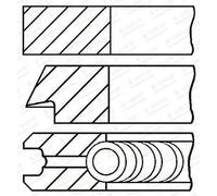 Kit segmenti pistone 08-446105-00 GOETZE ENGINE per ALPINA BMW