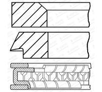 Kit segmenti pistone 08-446800-00 GOETZE ENGINE per MITSUBISHI GALANT VI SANTAMO