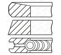Set di anelli per pistoni GOETZE 08-447400-00