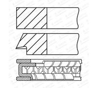 Kit segmenti pistone 08-453300-00 GOETZE ENGINE per RENAULT OPEL NISSAN