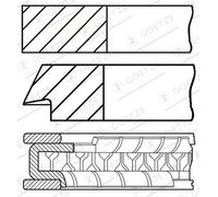 GOETZE ENGINE 08-520500-00 Kit fasce elastiche