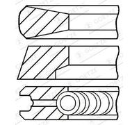 Set di anelli per pistoni GOETZE 08-854700-00
