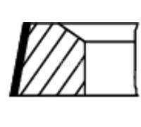 Kit segmenti pistone 504 01 N0 MAHLE per PORSCHE 356 Cabriolet/Speedster 912