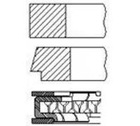 Kit segmenti pistone fino a Euro 6 PR26-050 FAI AutoParts per FORD FOCUS IV PUMA