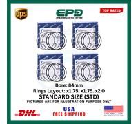 Kit Segmenti Pistone Kolben 800115810000 x4 Per BMW N47D20 2.0L Diesel E91 E92
