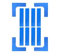 Kit Segnalinee del Campo - PVC Ad Alta Presa da 13,39 Pollici, Resistente all'Usura, Multisport | Impostazione di Pallavolo di Badminton, Educazione Fisica del, Confine di Trapano Portatile,