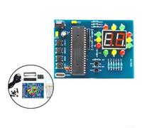 Kit Semaforo DIY per MCU 51 con LED Giallo per verde Kit Semaforo | LED per rossi, gialli, verdi realistici, simulazione traffico, assemblaggio per facile, per ideale scuole