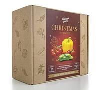 Kit semi CHRISTMAS EDITION, di pomodoro, peperoni, peperoncino con accessori per la coltivazione