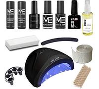 Kit Semipermanente Unghie Completo MESAUDA"ME" Gel Polish - Con Fornetto Led 48w + Ultrabond + Smalto Semipermanente da 5ml Base Top e Colore + OMAGGIO Olio Cuticole e smalto Zakiss 10 ml
