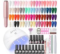 Kit Semipermanente Unghie - COSCELIA 35 Colori Smalto Semipermanente Unghie Lampada LED Unghie e Fresa per Unghie, Base e Top Coat Decor Kit Manicure Strumenti Completi