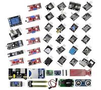 Kit sensore 37 in 1 per Arduino con alimentatore 5V | 37 diversi sensori, alimentatore da 5 V, scatola di immagazzinaggio in plastica, facile integrazione, focus educazione STEM