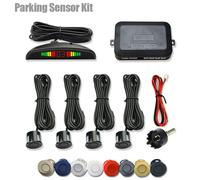 Kit sensore di parcheggio a LED per auto con display digitale accurato a 4 radar del kit Parktronic di allarme di distanza degli ostacoli adatto per la maggior parte delle auto