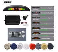 Kit sensore di parcheggio LED per auto 4 sensori Display retroilluminato da 22 mm Sistema di monitoraggio radar di backup inverso 12 V 8 colori