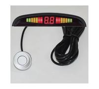 Kit Sensore Parcheggio Radar Retromarcia Posteriore Per Auto Display Retroilluminato Interruttore Rilevatore Monitoraggio 4 Macchina Sensori Di Parcheggio(Argento)