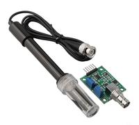 Kit sensore pH con elettrodo e connettore BNC per Arduino, campo di misurazione pH 0 - 14, tempo di risposta più veloce ≤ 5s, stabile e affidabile, alloggiamento in plastica, facile montaggio 220 × 90