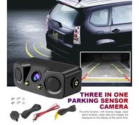 Kit sensore Radar di retromarcia per auto 3 In 1 telecamera per retromarcia per visione notturna per auto sensore di parcheggio con ricevitore trasmettitore camma Radar