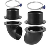 Kit separatore di polvere ciclone da 10,2 cm per barili, bidoni della spazzatura, secchi o contenitori su misura, grandi detriti cadono sul fondo, flusso di polvere al collettore