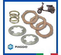 Kit serie 3 dischi frizione acciaio sughero e molla PIAGGIO VESPA PK 50 80 125