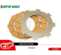 KIT SERIE 3 DISCHI FRIZIONE IN SUGHERO PER PIAGGIO VESPA COSA 1 2