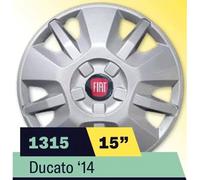 KIT SERIE 4 COPRICERCHI COPPE RUOTA 15" PER FIAT DUCATO 2014 COD 1315LRN