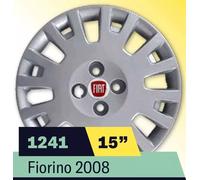 KIT SERIE 4 COPRICERCHI COPPE RUOTA 15" PER FIAT FIORINO 2008 08 COD 1241