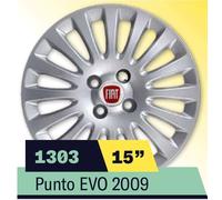 KIT SERIE 4 COPRICERCHI COPPE RUOTA 15" PER FIAT GRANDE PUNTO COD 1303