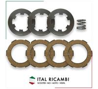 KIT SERIE 7 DISCHI FRIZIONE MODIFICA E MOLLA PIAGGIO VESPA 50 SPECIAL R L N PK