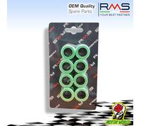 KIT SERIE 8 RULLI RULLINI 25x17 18,6 GRAMMI PIAGGIO BEVERLY TOURER 400 2008 2009