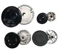 Kit Serie Completa Cappellotti + Spartifiamma 8 pezzi, 4 Fuochi per Piani Cottura e Fornelli Ariston Hotpoint Indesit Nardi di Altissima Qualità