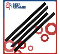 Kit Serie Modanature Fasce Porte Adesive Per Fiat Panda Dal 2003> Nere 4 Pezzi